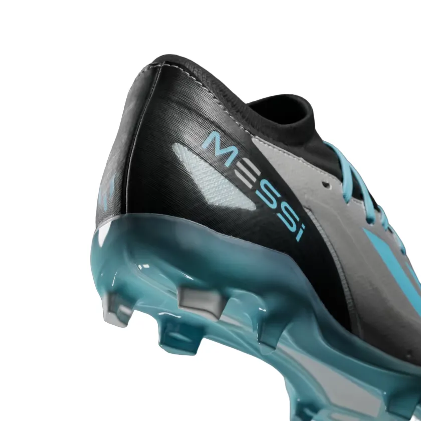Adidas men's football boot X Crazyfast Messi.3 FG IE4078 silver-blue-black