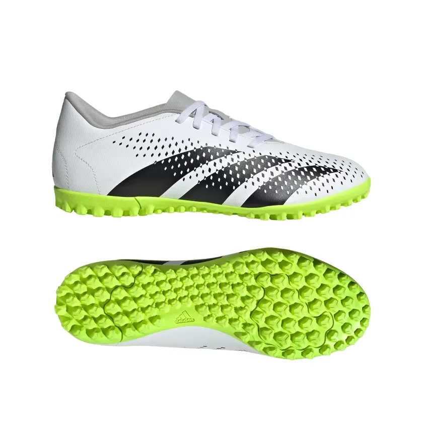 Adidas synthetic grass soccer shoe for boys Predato Accuracy.4 TF IE9444 white-black