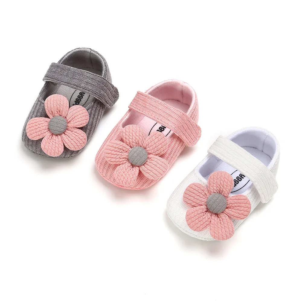 Baby First Walkers Clothing Kids Infant Newborn Baby Boy Girl Unisex Soft Sole Crib Shoes Flower Cotton Prewalker Shoes.
