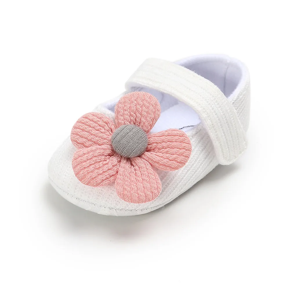 Baby First Walkers Clothing Kids Infant Newborn Baby Boy Girl Unisex Soft Sole Crib Shoes Flower Cotton Prewalker Shoes.