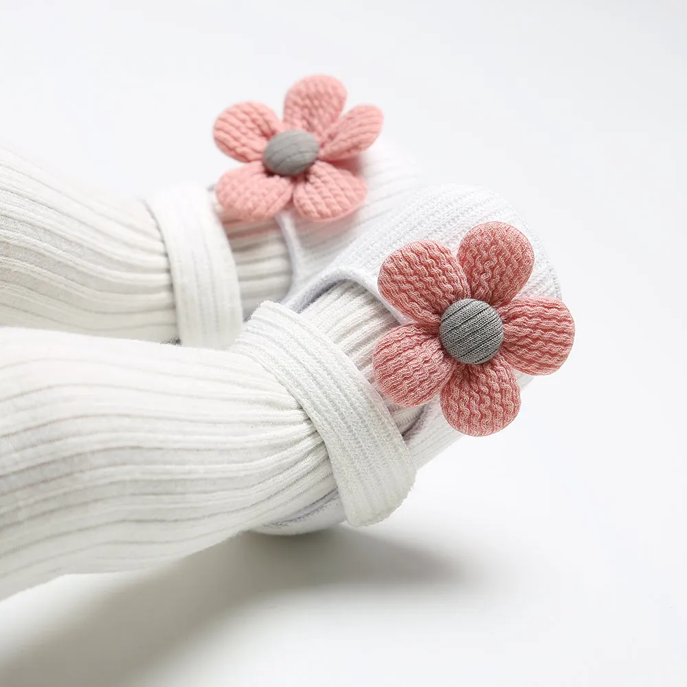 Baby First Walkers Clothing Kids Infant Newborn Baby Boy Girl Unisex Soft Sole Crib Shoes Flower Cotton Prewalker Shoes.
