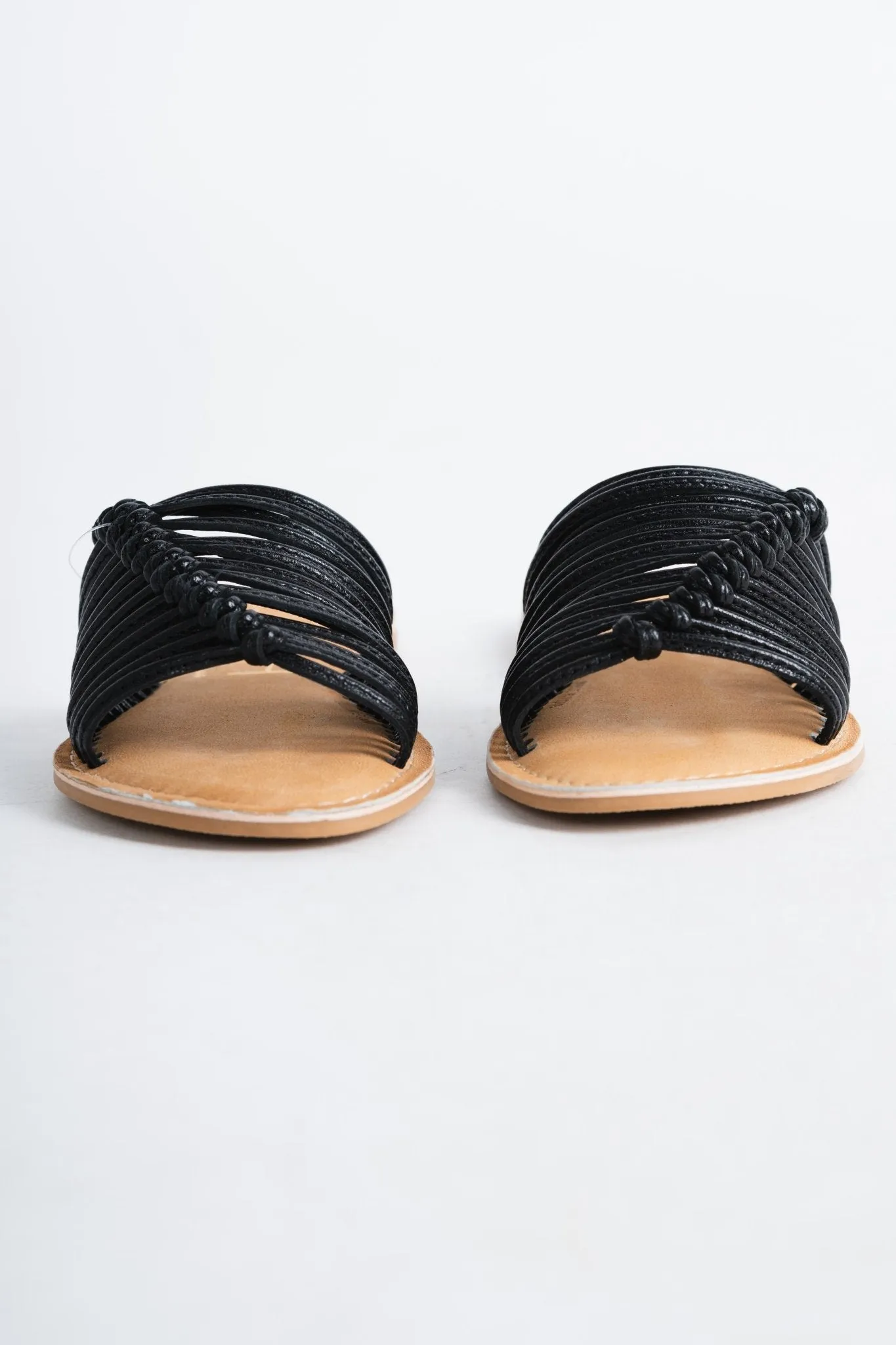 Baxter leather sandals black