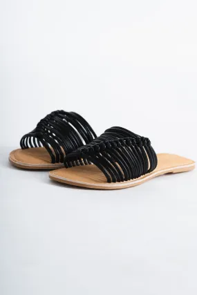 Baxter leather sandals black