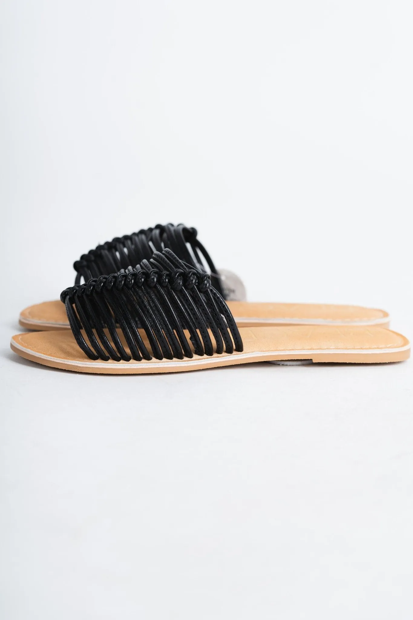 Baxter leather sandals black