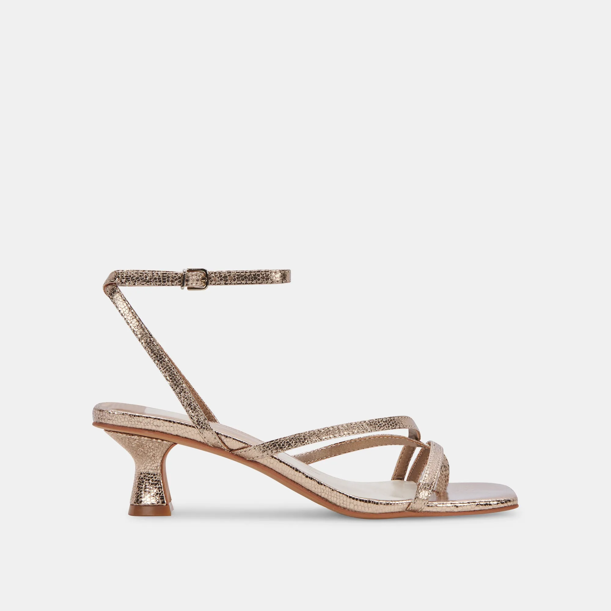 BAYLOR HEELS DARK GOLD CRACKLED STELLA