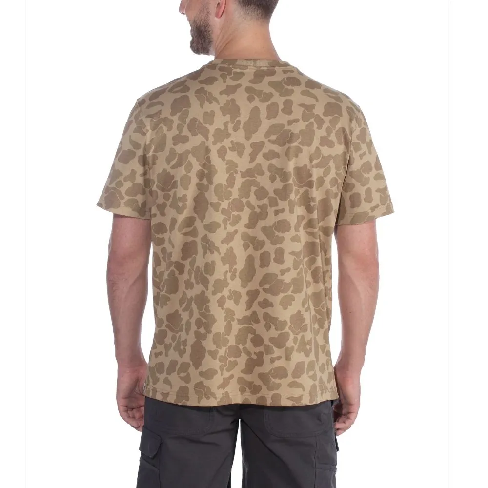 Carhartt&#x20;104346&#x20;Camo&#x20;Block&#x20;Logo&#x20;T-Shirt&#x20;-&#x20;Dark&#x20;Khaki&#x20;Camo