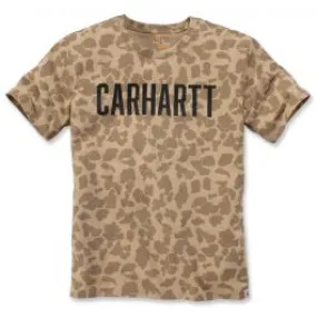 Carhartt&#x20;104346&#x20;Camo&#x20;Block&#x20;Logo&#x20;T-Shirt&#x20;-&#x20;Dark&#x20;Khaki&#x20;Camo