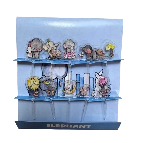 Elephants Acrylic Food Pick