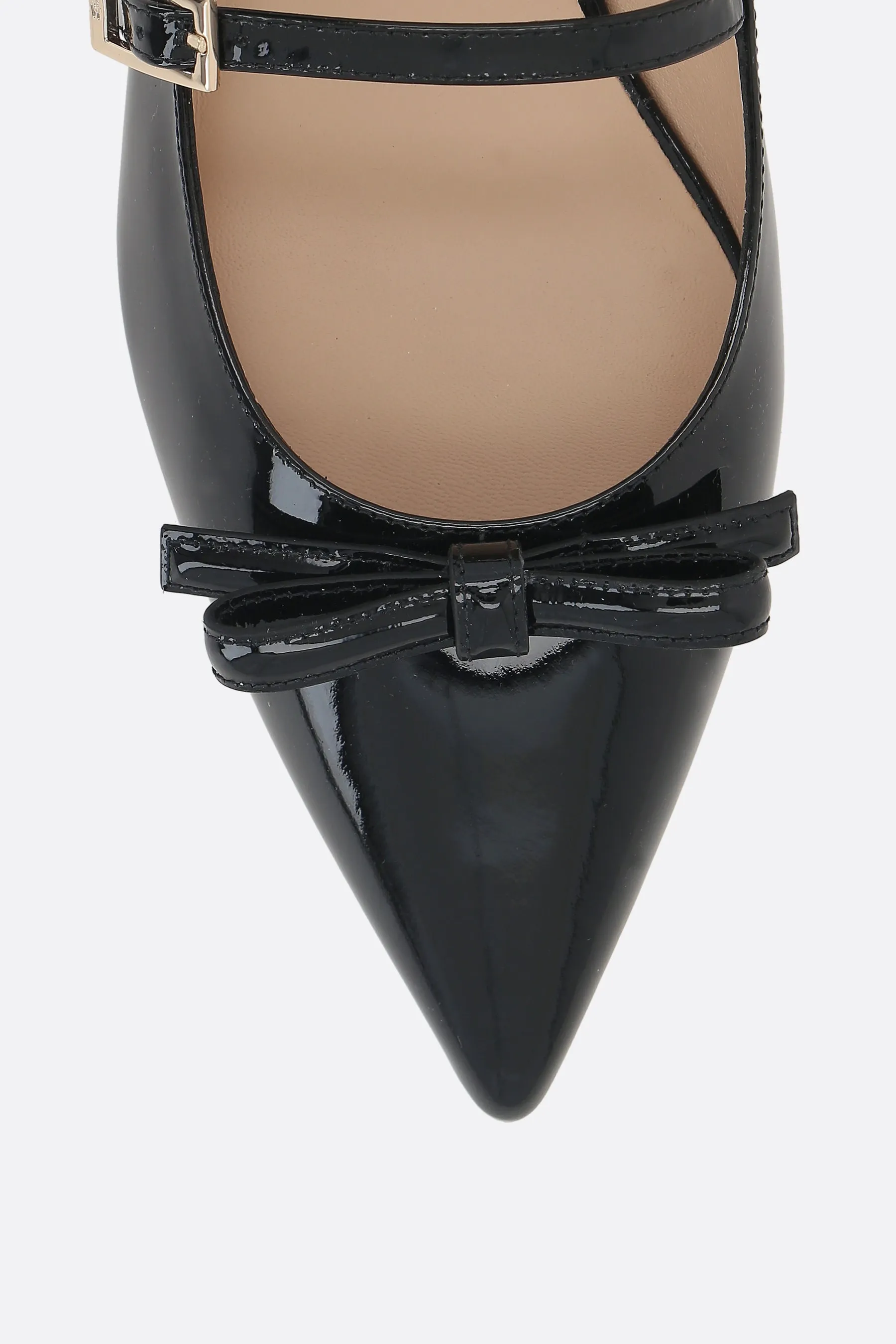 Felicity Patent Leather Mary-Jane Ballerinas