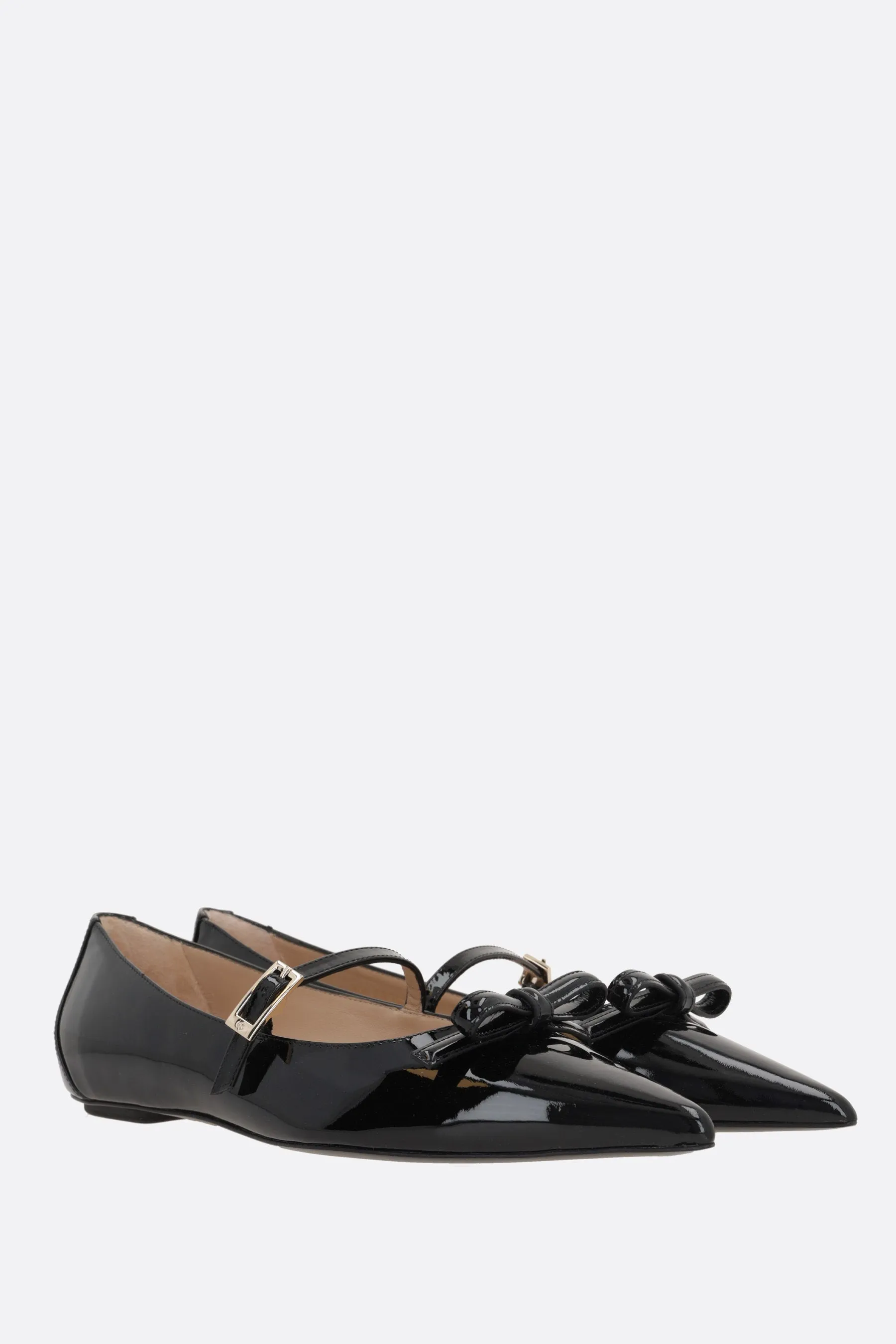 Felicity Patent Leather Mary-Jane Ballerinas