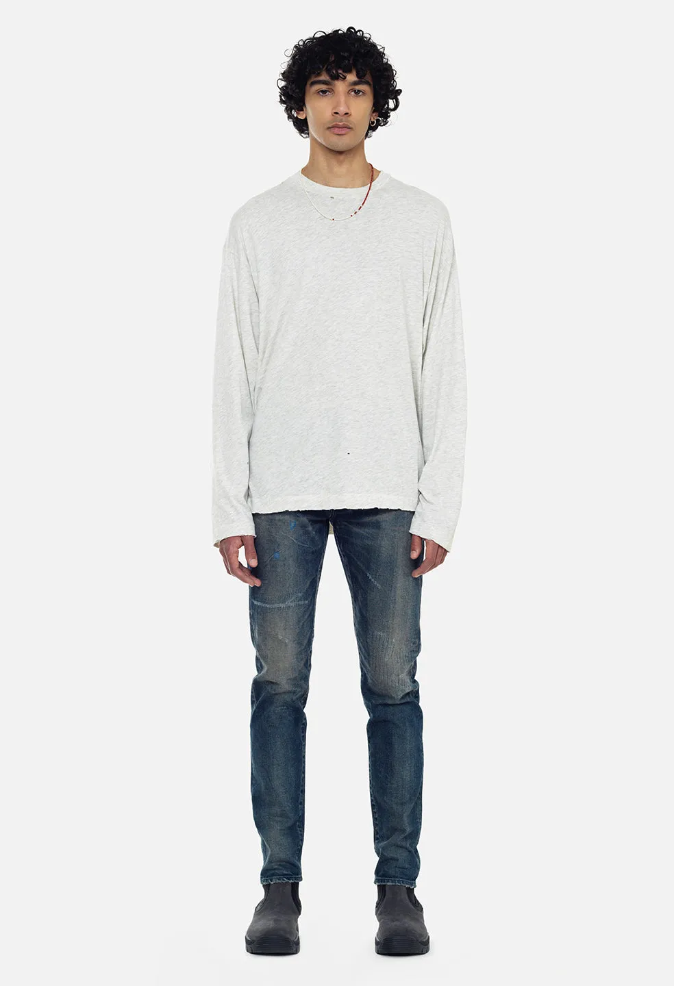 Folsom LS Tee / Vintage Heather Grey