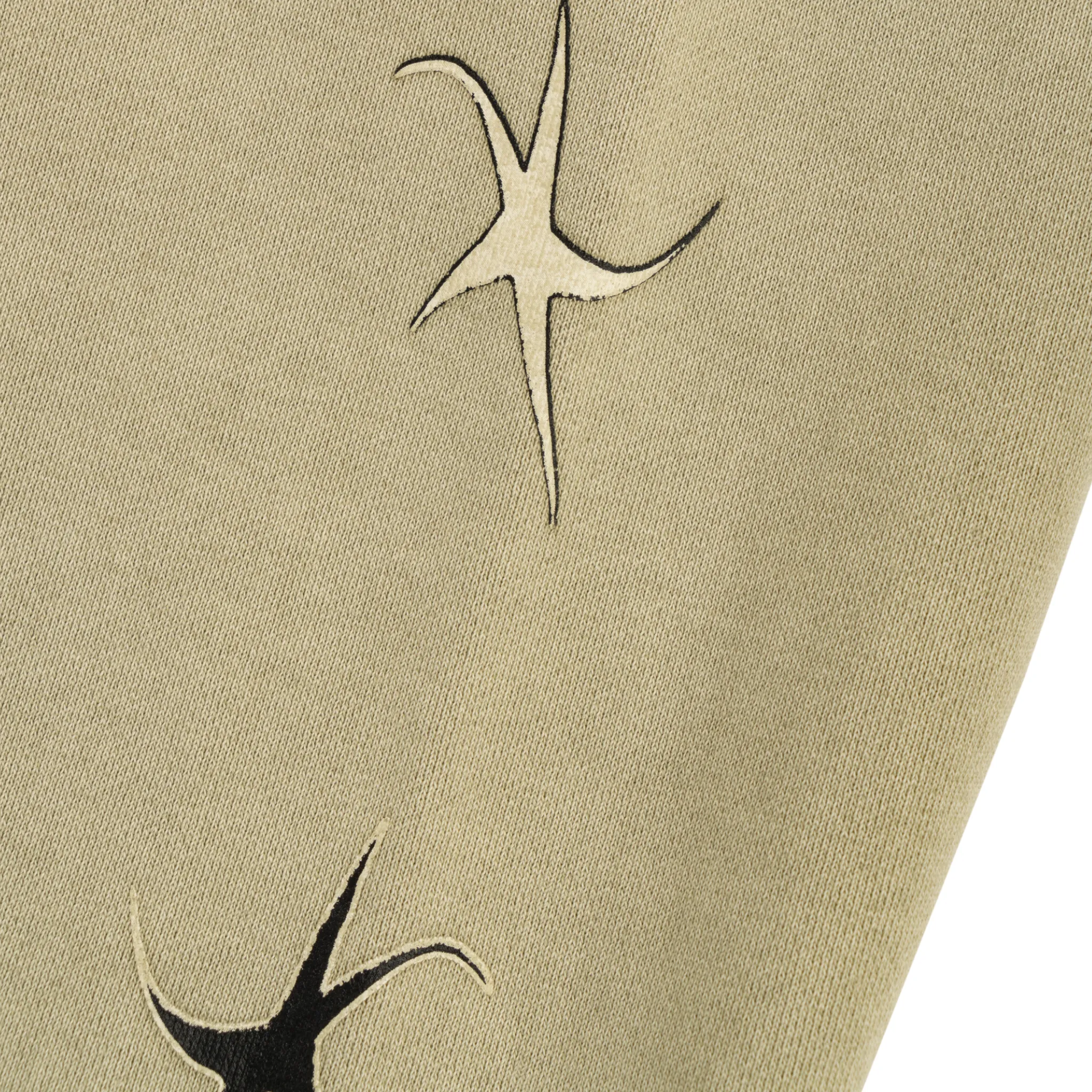 Halo Printed Pigment-Dyed Hoodie - Moss