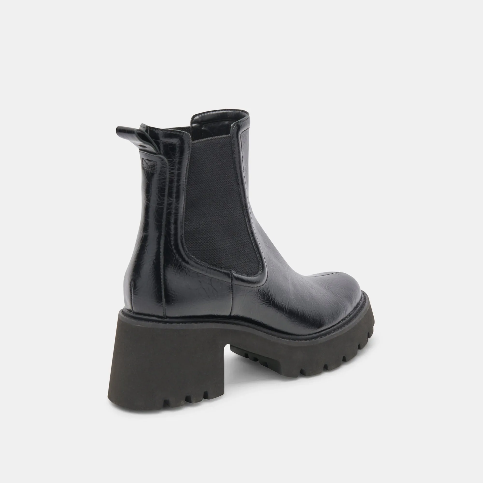 HAWK H2O BOOTIES MIDNIGHT CRINKLE PATENT - re:vita