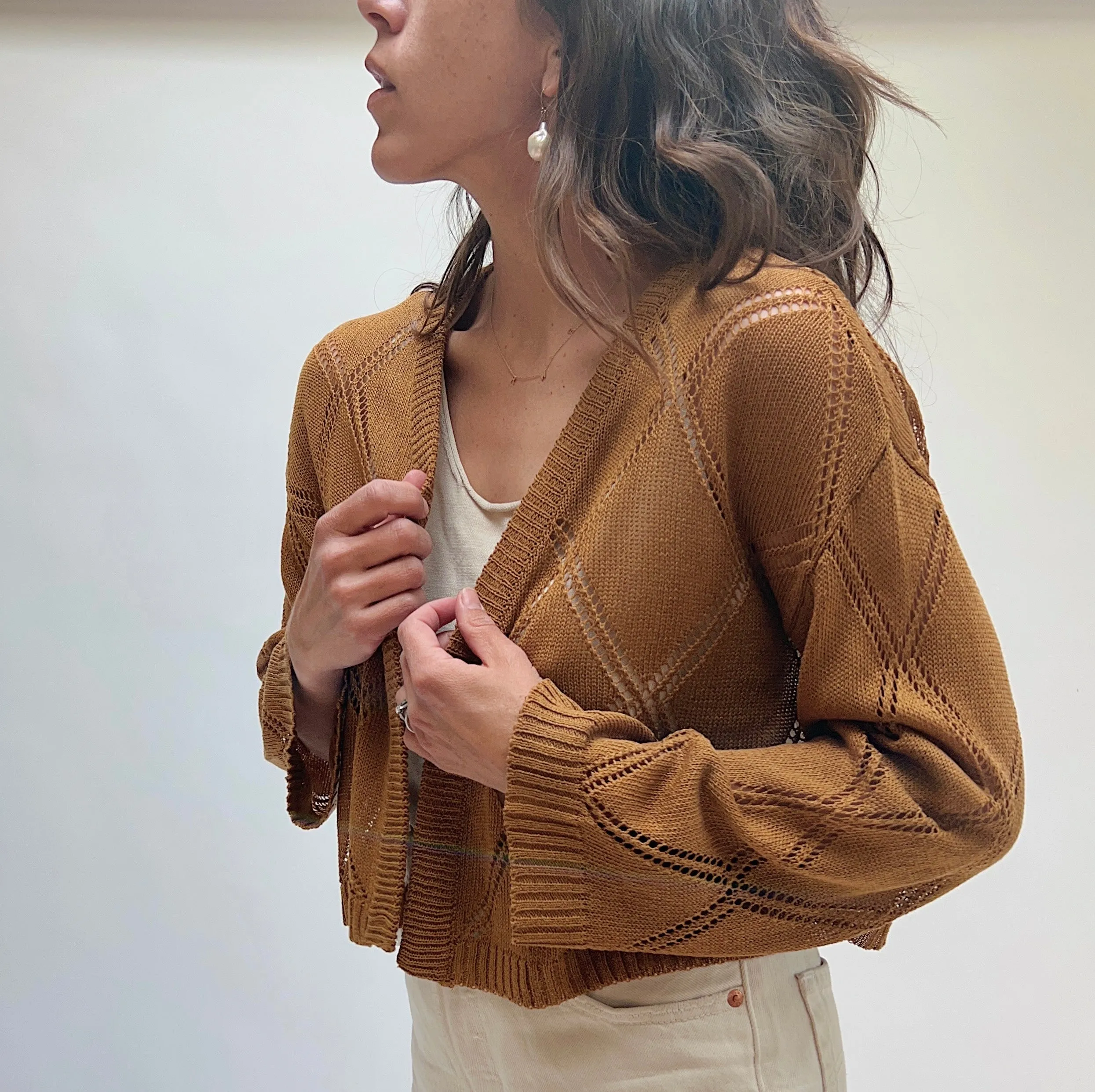 Kerisma | Yaya Linen Blend Cardigan in Chai