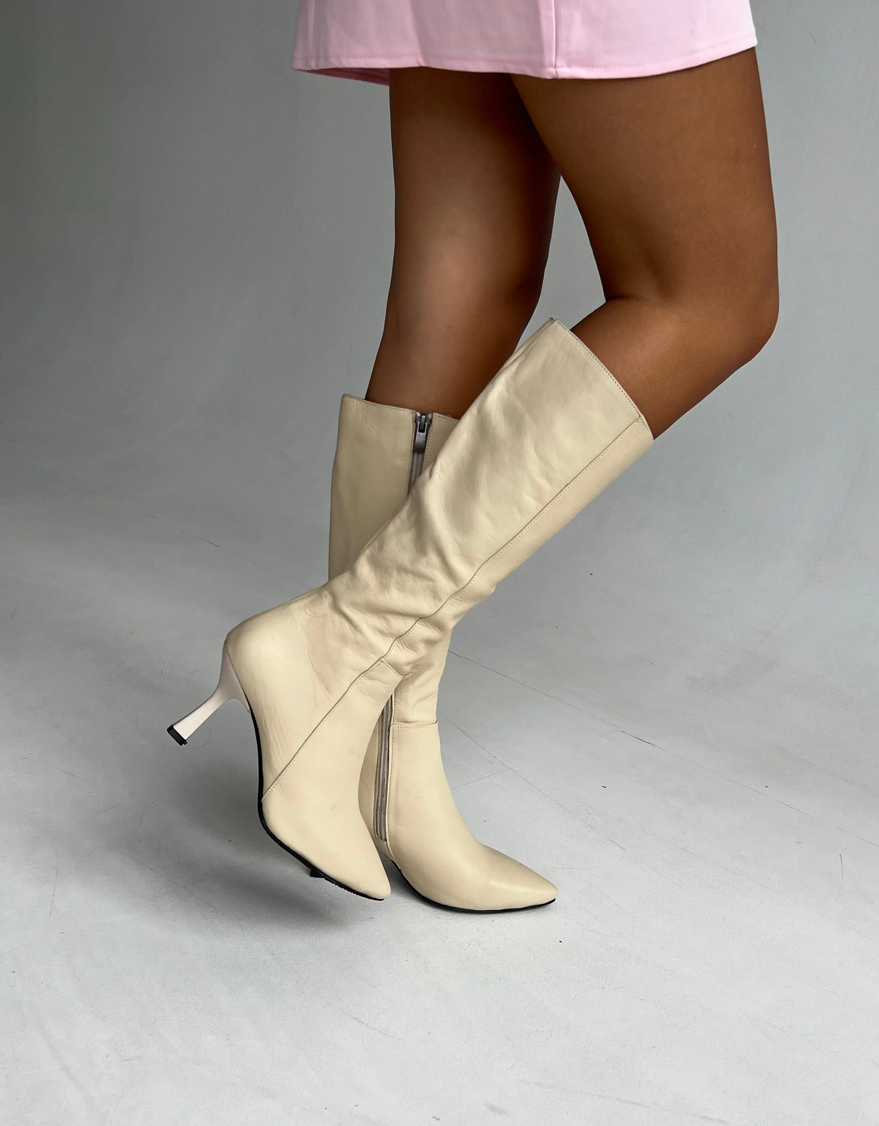 Leather boots