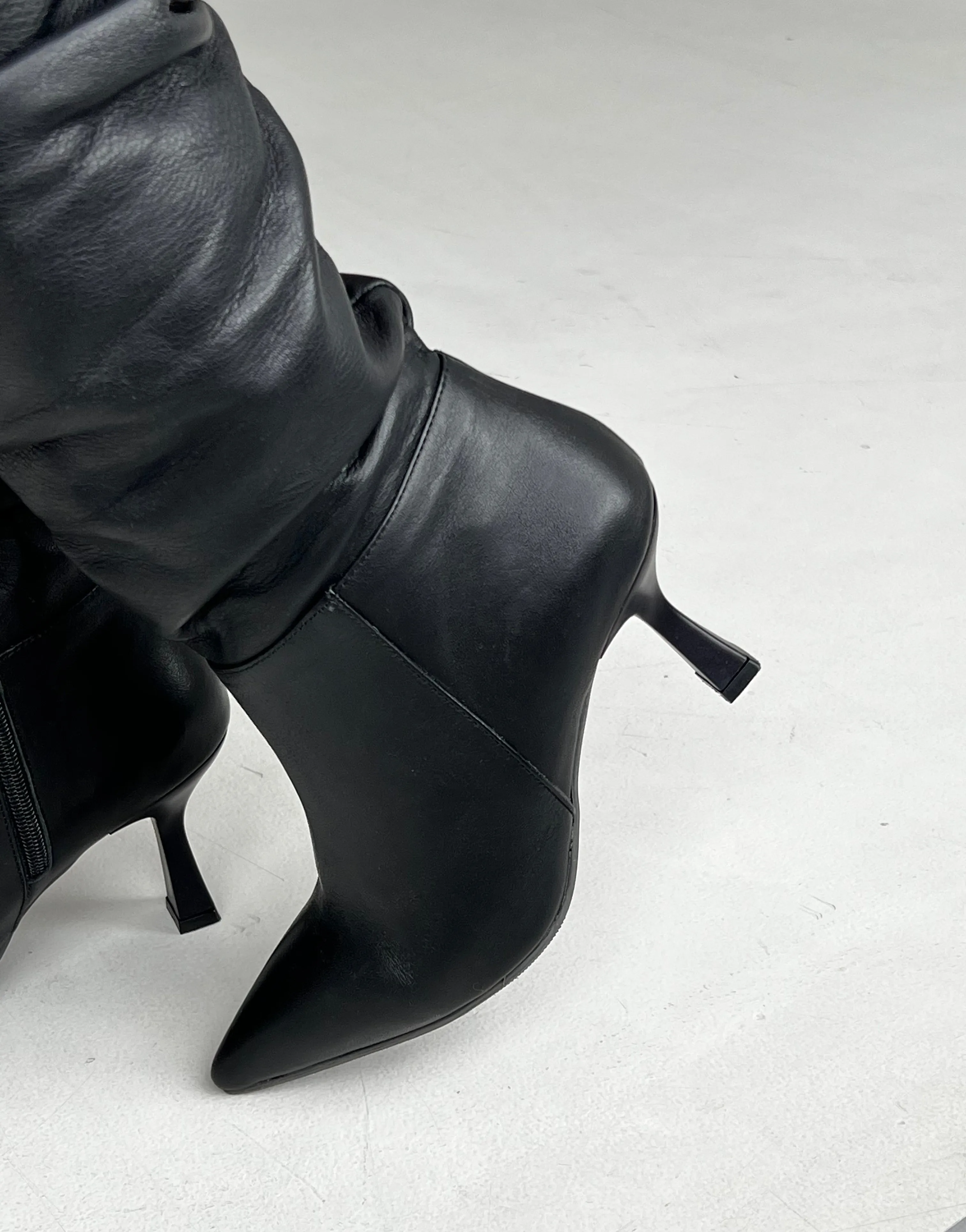 Leather boots