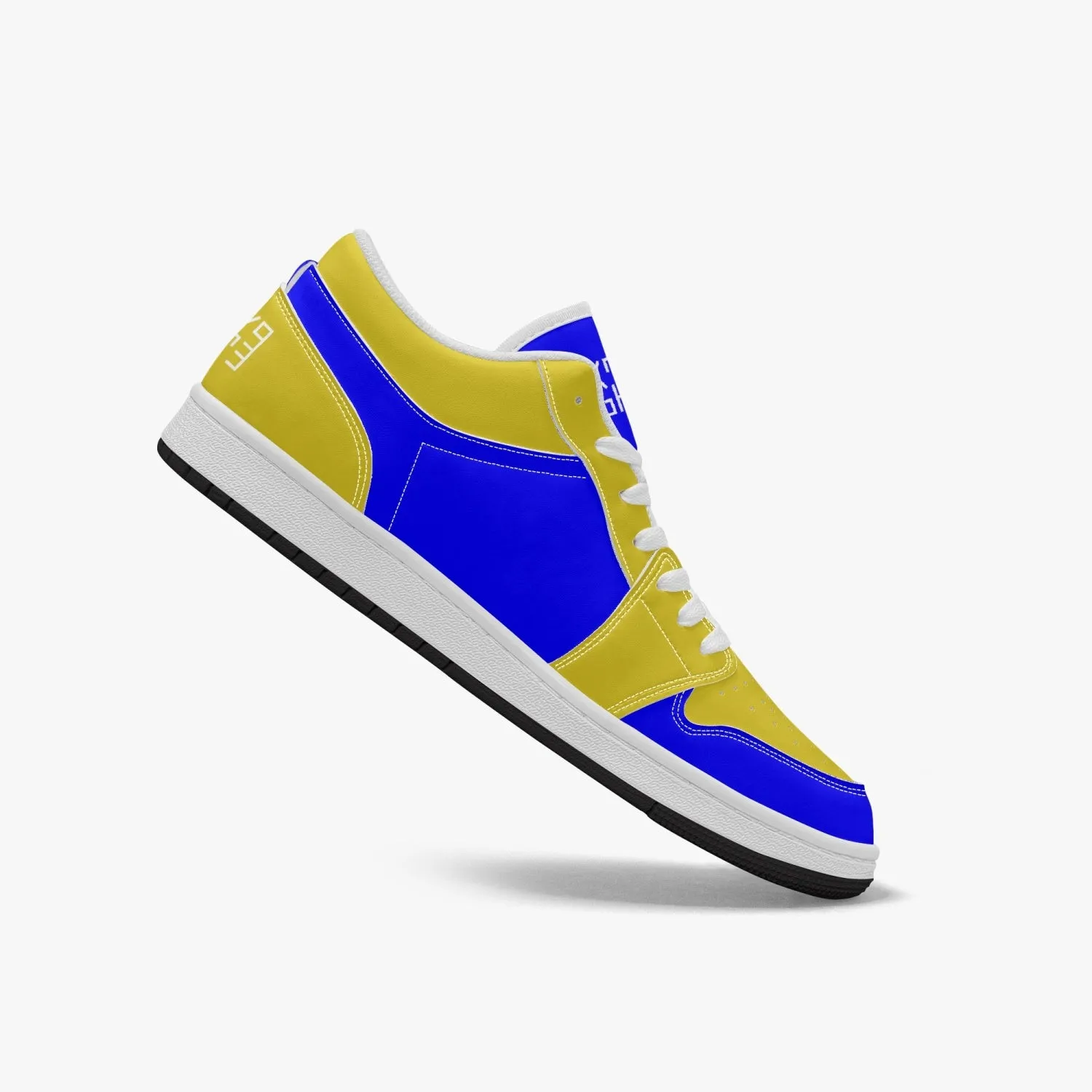 Sixty Eight 93 Logo White Blue & Gold SENTLT1 Shoes
