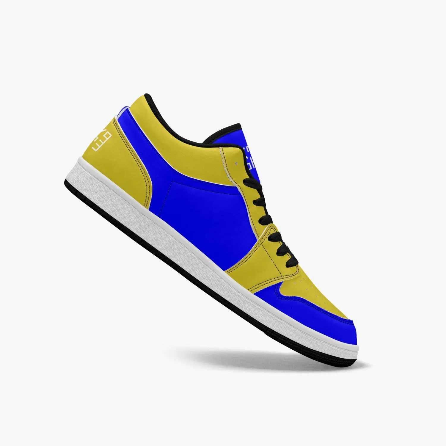 Sixty Eight 93 Logo White Blue & Gold SENTLT1 Shoes