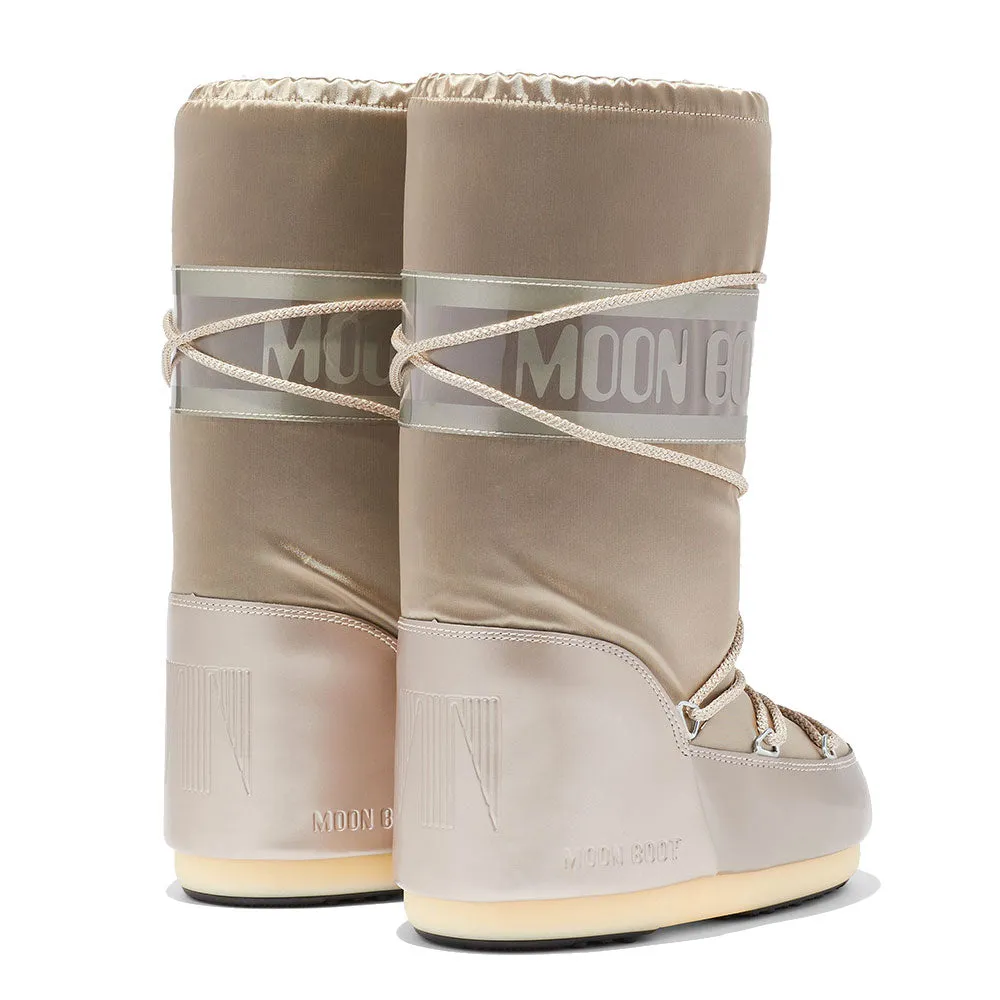 Stivali da Neve Donna MOON BOOT Icon Glance in Raso Platinum